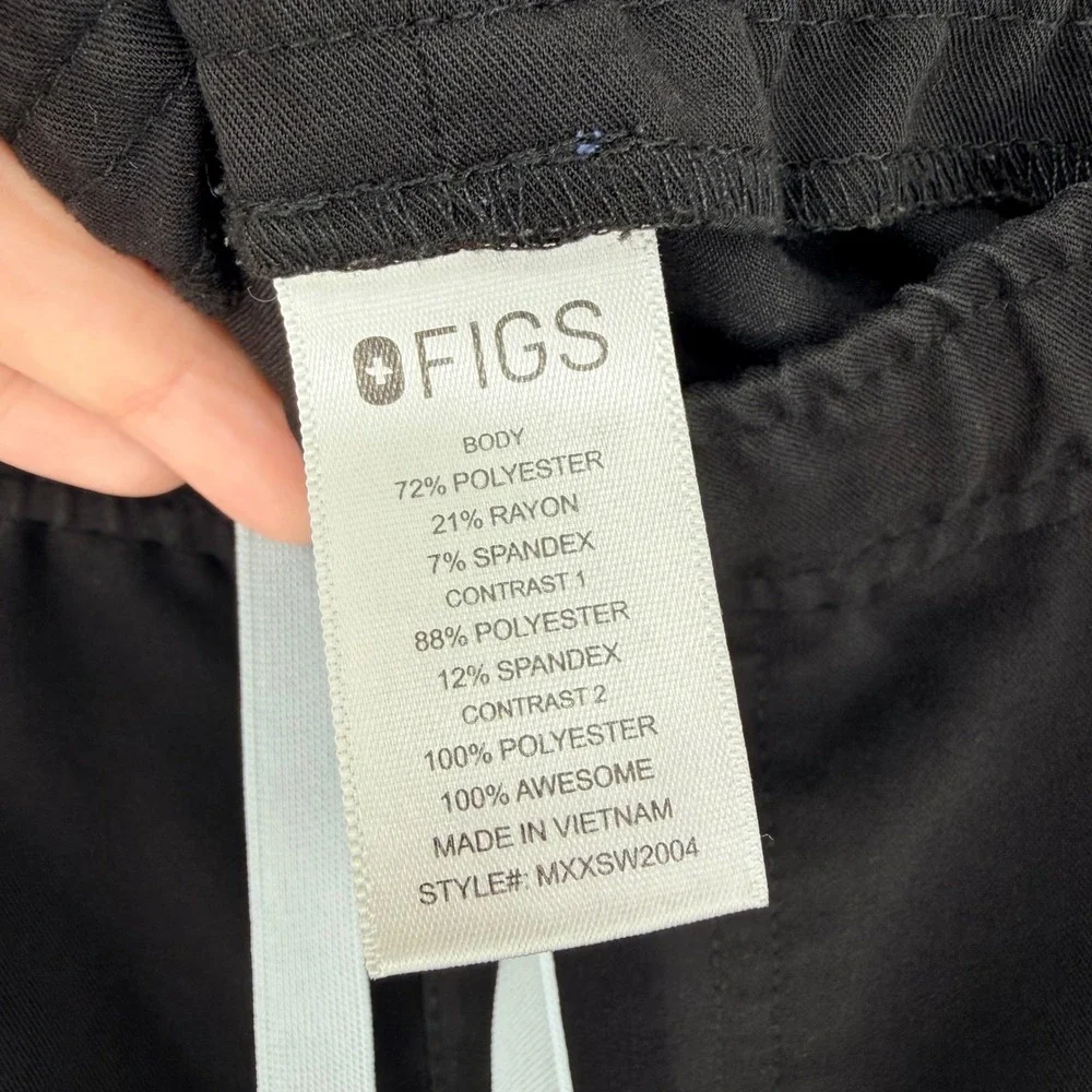 FIGS Tansen Jogger Scrub Pant Black Mens Size M Hospital Doctor Nurse Nursing